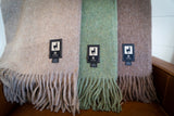 Alpaca Wool Throw Blanket - Solid Colors 72" x 56"