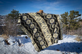 Alpaca Wool Reversible Blanket - Slate 90" x 78” - Sumiye Co