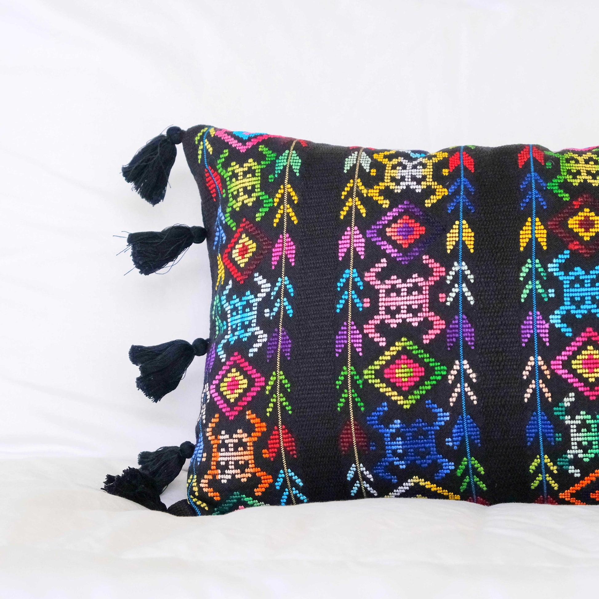 Oversized Guatemalan Lumbar Pillow - Sumiye Co