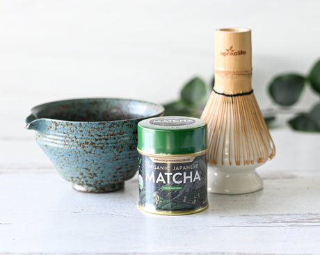 Cuenco azul para matcha con pico | Ceremonia del té