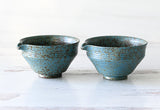 Blue Matcha Bowl with Spout | Tea Ceremony - Sumiye Co