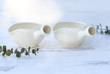 White Matcha Bowl with Spout Set | Tea Ceremony