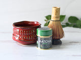 Meisen Red Matcha Bowl | Tea Ceremony