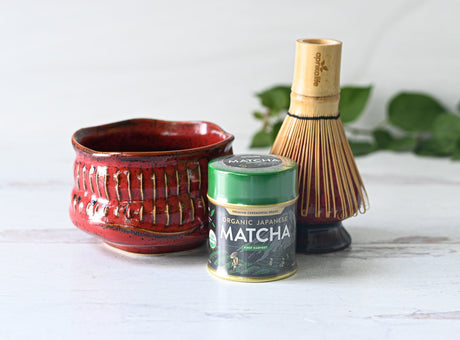 Cuenco para té matcha rojo de Meisen | Ceremonia del té