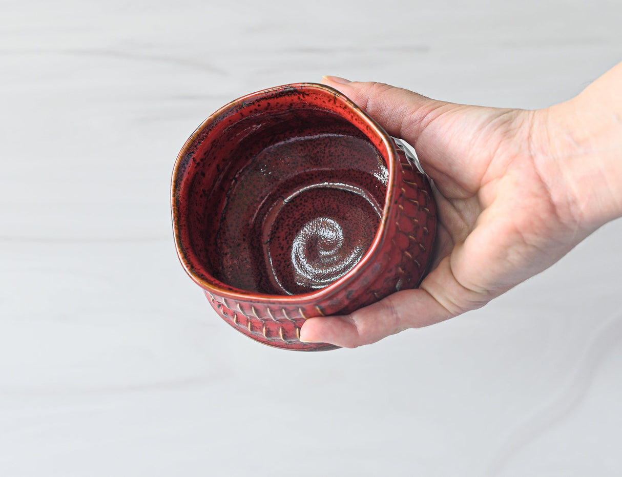 Meisen Red Matcha Bowl | Tea Ceremony