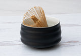 Black and White Matcha Bowl | Tea Ceremony - Sumiye Co