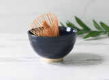 Dark Navy Blue Matcha Bowl | Tea Ceremony