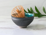 Blue & Black Matcha Bowl | Tea Ceremony