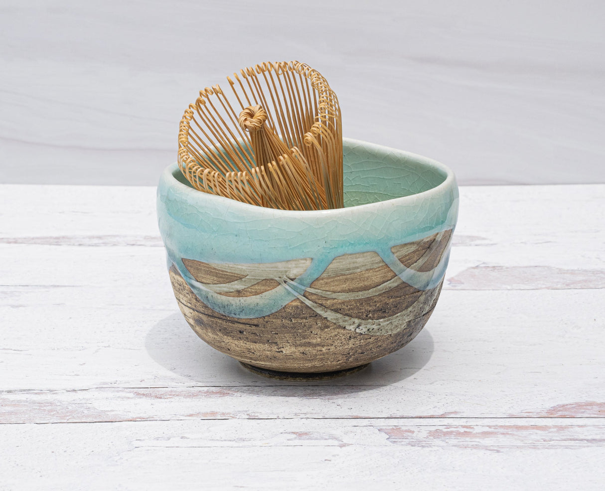 Blue & White Small Matcha Bowl | Tea Ceremony