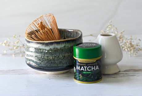 Grey Tenmoku Matcha Set