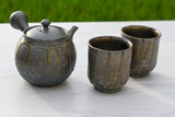 Japanese Green Tea Set - Teapot with Filters (230ml) + 2 Cups | Tea Ceremony