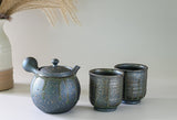 Japanese Green Tea Set - Teapot with Filters (230ml) + 2 Cups | Tea Ceremony