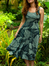 Vestido midi tropical de Happy Earth