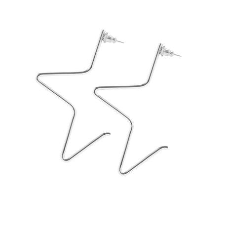 Large 1/2 Star Earrings - Sumiye Co