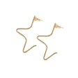 Medium 1/2 Star Earrings - Sumiye Co