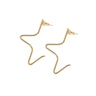 Medium 1/2 Star Earrings - Sumiye Co