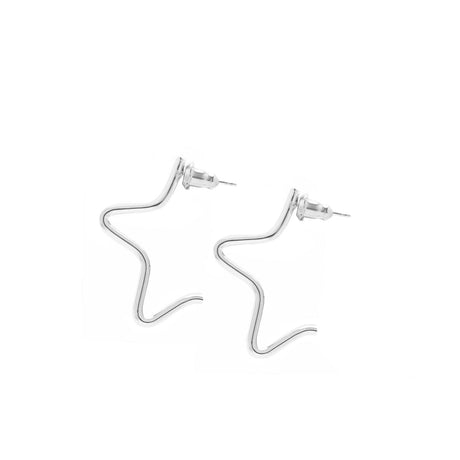 Small 1/2 Star Earrings - Sumiye Co