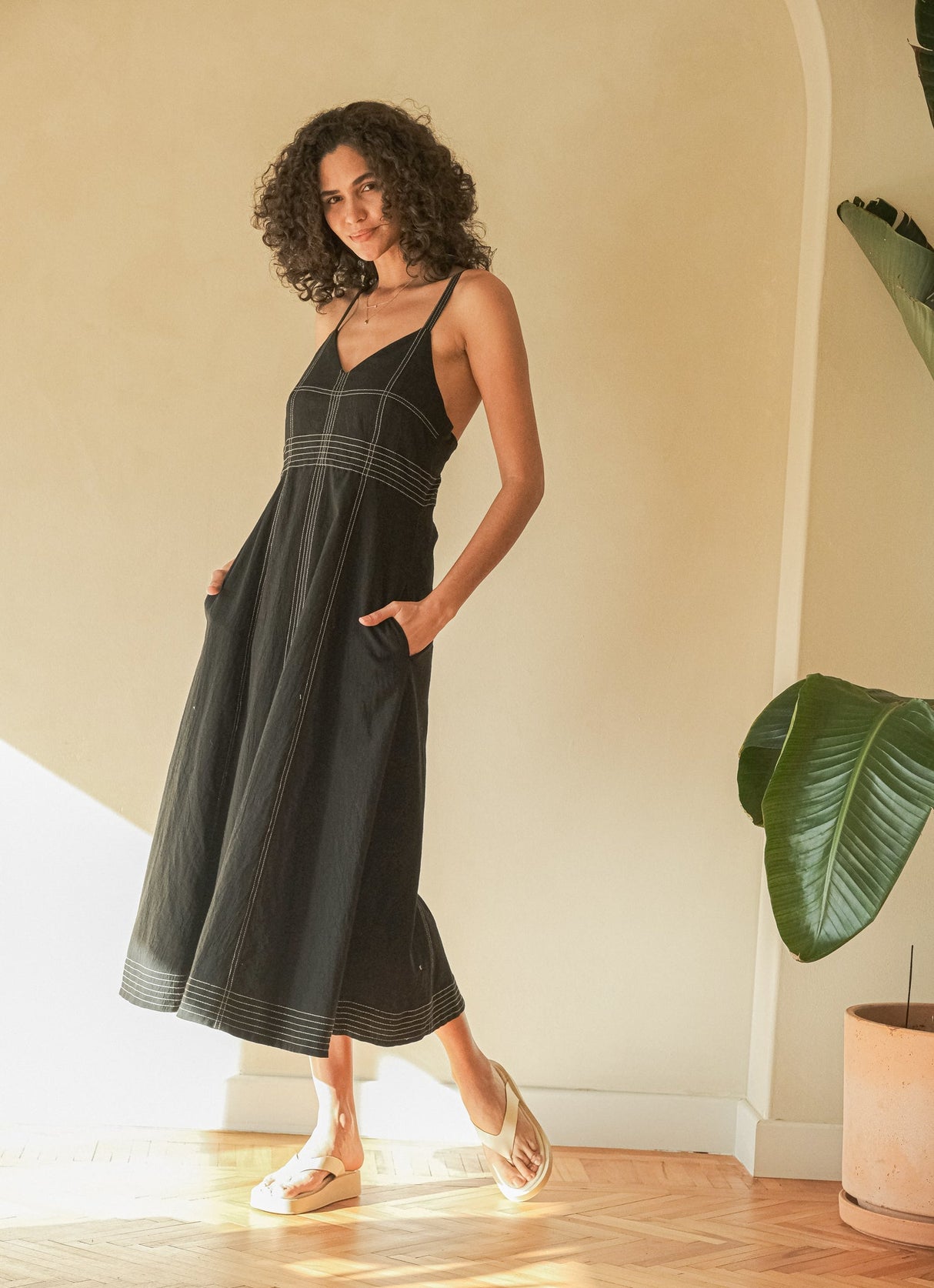 Eva Maxi Dress - Black - Sumiye Co