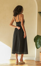 Eva Maxi Dress - Black - Sumiye Co