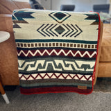 Andean Alpaca Wool Blanket - Red Rocks 90" x 78”