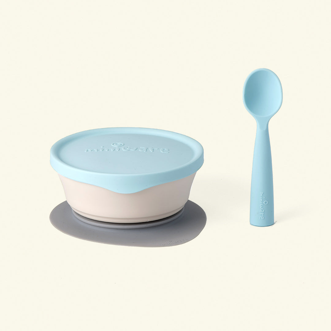 First Bites Self-Feeding Set - Vanilla + Aqua