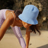 Crochet Bucket Hat In Periwinkle Blue - Sumiye Co