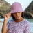 Crochet Bucket Hat In Lilac Purple - Sumiye Co