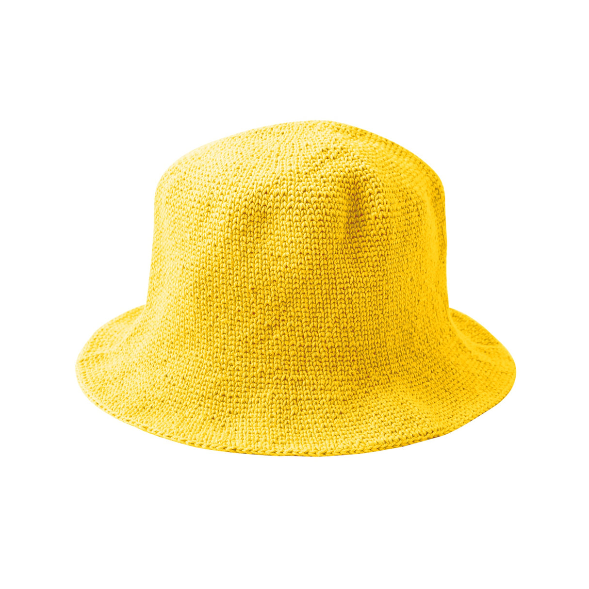 Crochet Bucket Hat In Yellow - Sumiye Co