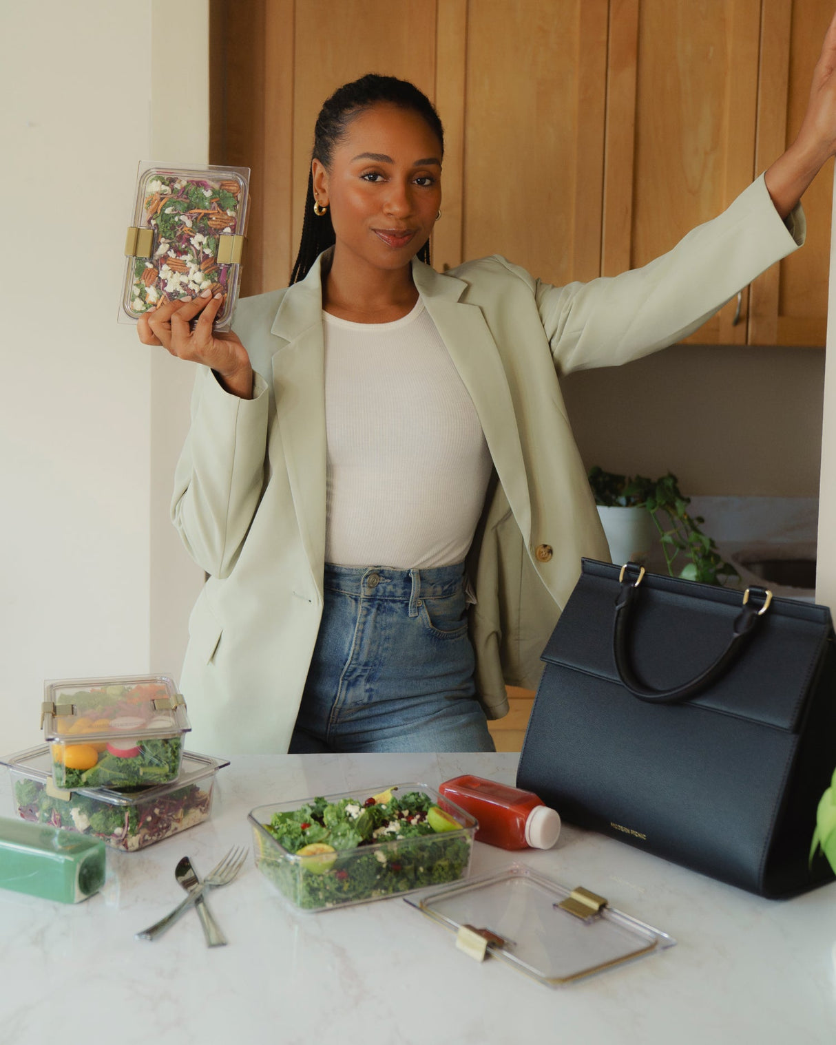 LA BOLSA GRANDE PARA ALIMENTOS - NEGRA | Bolsas y bolsos para el almuerzo de diseño