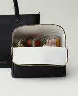 The Pouch - Black | Designer Lunch Bags & Totes