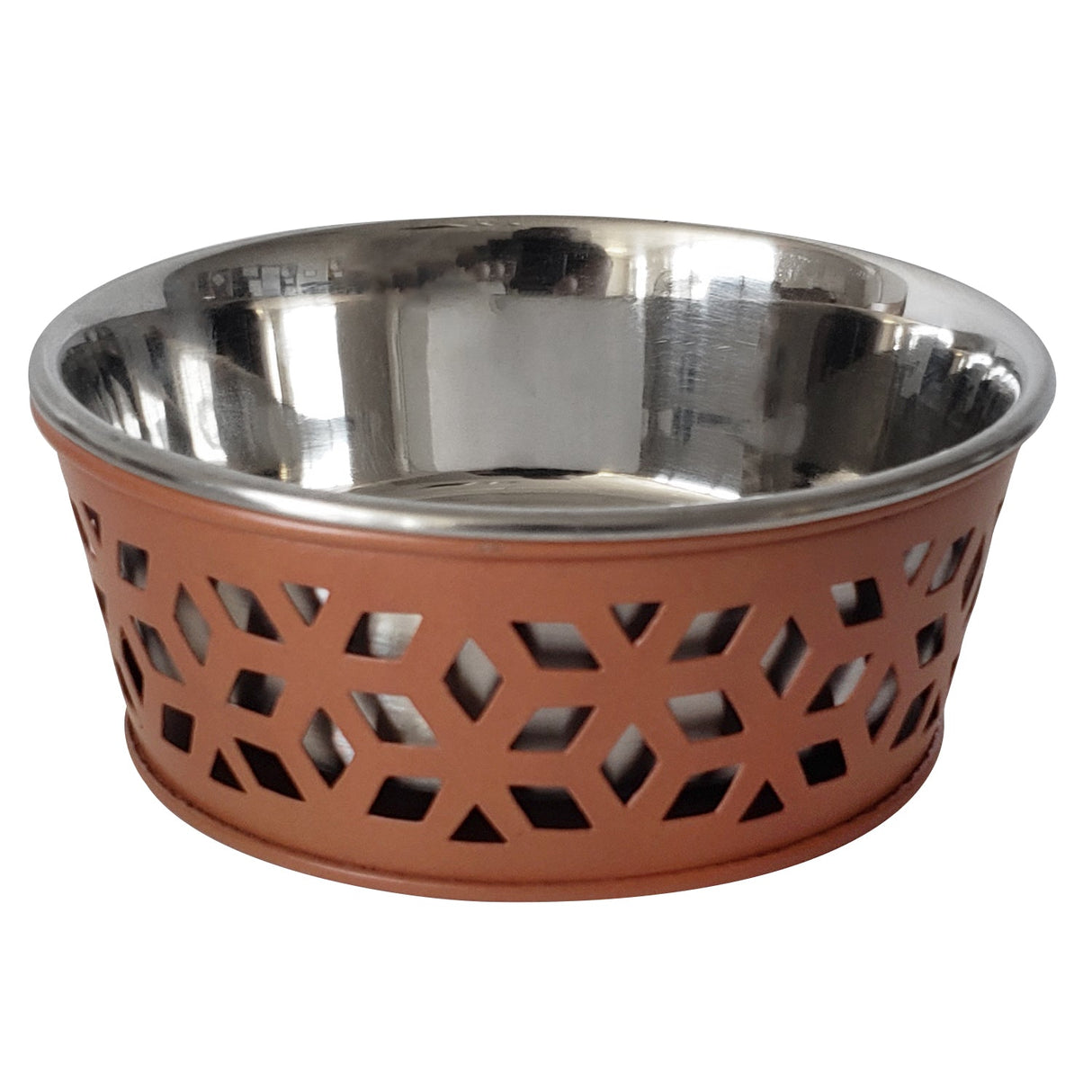 Eco-Friendly Stainless Steel Farmhouse Dog Bowl - Apricot (16oz)-3