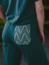 Pantalones anchos Chevron Fern de Happy Earth