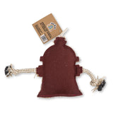 Sustainable Fire Hydrant Canvas & Jute Chew Toy for Dogs-2