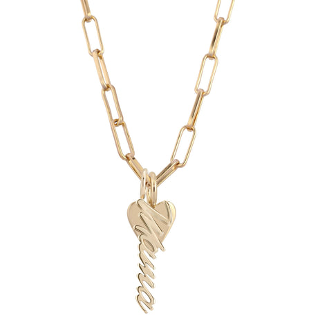 Mara Mama Heart Charm Necklace - Sumiye Co