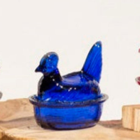 Glass Nesting Hen Spice Holder | Hand Blown Recycled Glass | 12ct