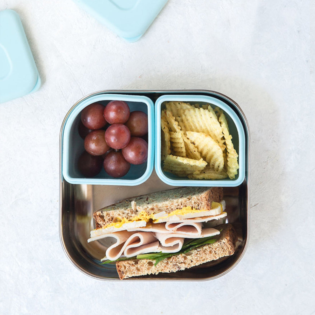 GrowBento: All Ages Bento Box - Snow + Aqua