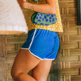 Runner Bamboo Shorts in Sea Blue - Sumiye Co