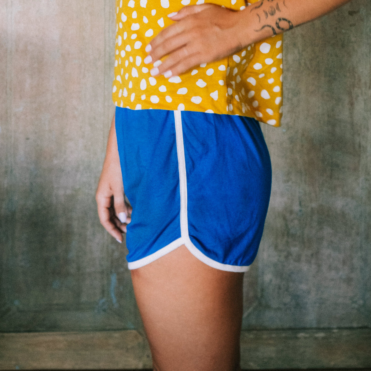 Runner Bamboo Shorts in Sea Blue - Sumiye Co