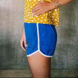 Runner Bamboo Shorts in Sea Blue - Sumiye Co