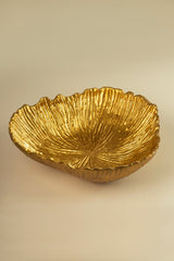 Hudson Decorative Bowl - Matt Gold 12" x 12" - Sumiye Co