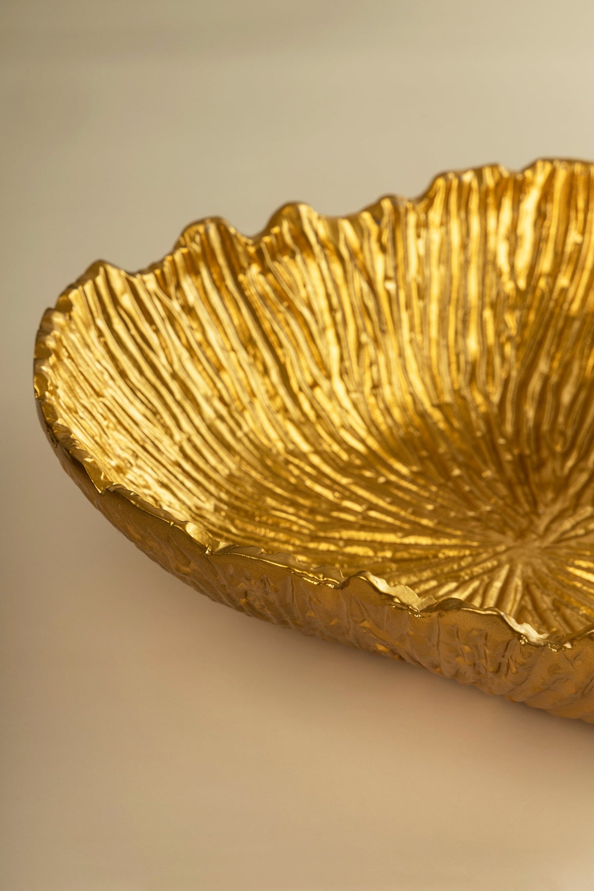 Hudson Decorative Bowl - Matt Gold 12" x 12" - Sumiye Co