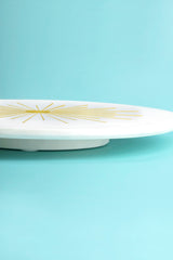 Sunshine Marble Lazy Susan 16" (White & Gold ) - Sumiye Co