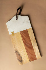 Darvaza Marble & Wood Cutting Board 18" x 8.75" - Sumiye Co