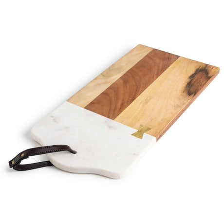 Darvaza Marble & Wood Cutting Board 18" x 8.75" - Sumiye Co