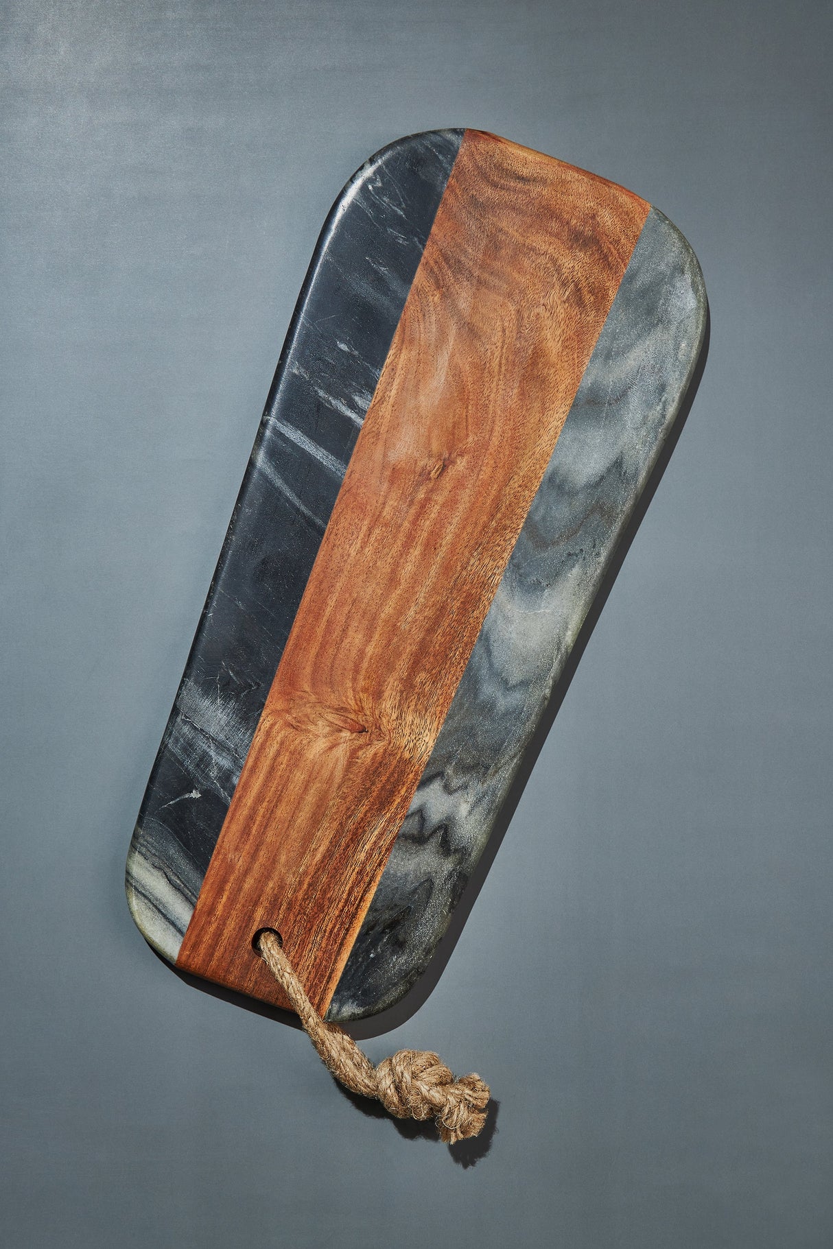 Sulguni Marble & Wood Cutting Board, Grey by GAURI KOHLI - Sumiye Co