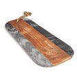 Sulguni Marble & Wood Cutting Board, Grey by GAURI KOHLI - Sumiye Co