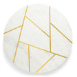 Infinia Marble Lazy Susan 16" (White & Gold ) - Sumiye Co