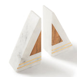 Gilmore Marble Bookends, Set of 2 (6" x 2" ) - Sumiye Co