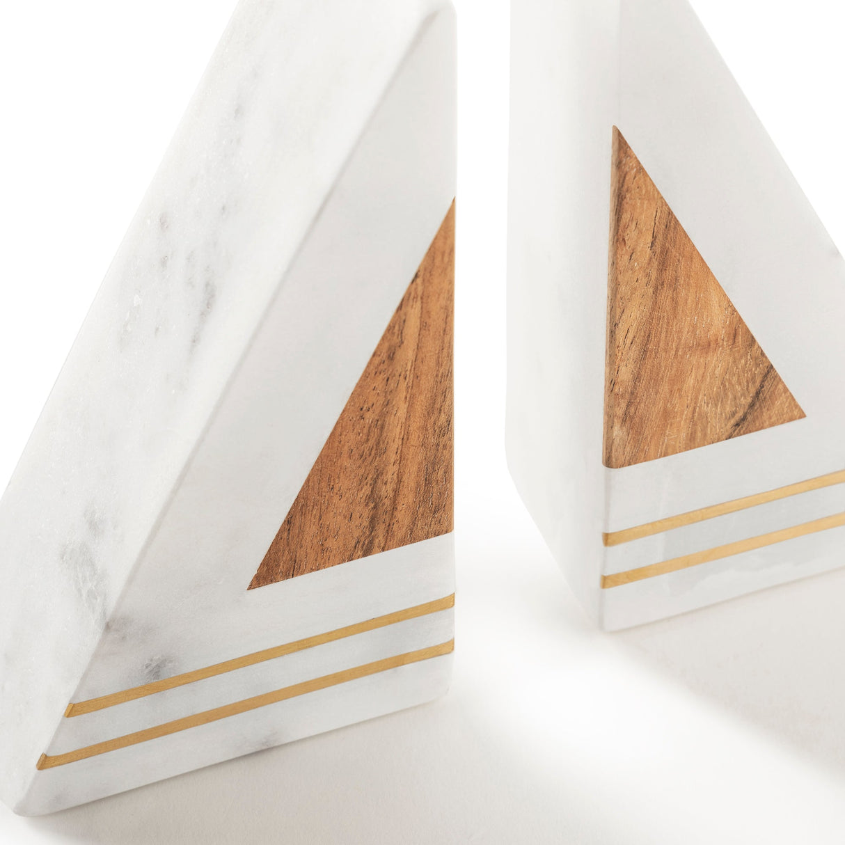 Gilmore Marble Bookends, Set of 2 (6" x 2" ) - Sumiye Co