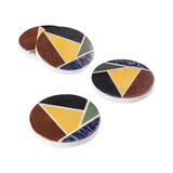 Retro Bennett Marble Coasters, Set of 4 - Sumiye Co